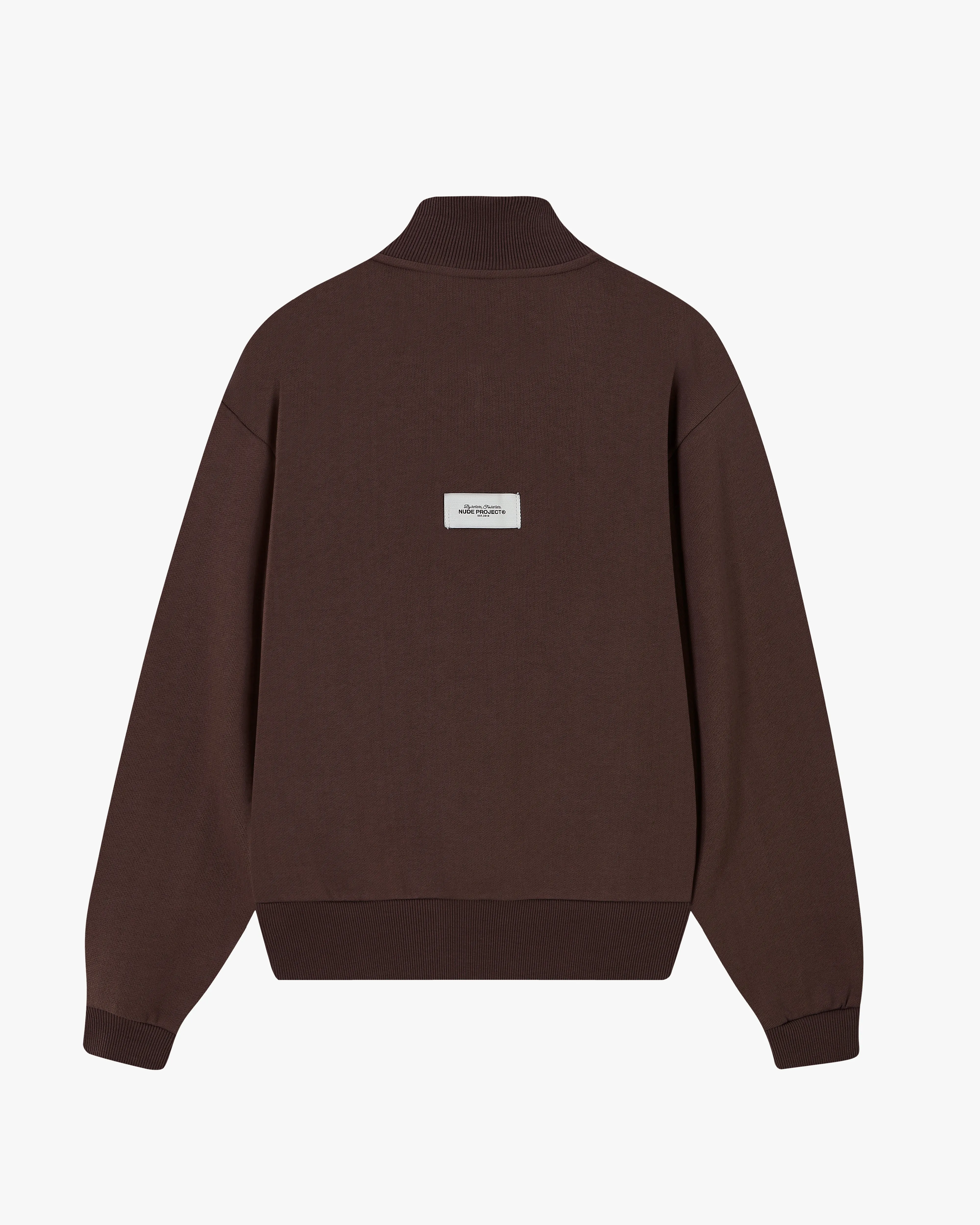 ORIGINS QUARTER ZIP BROWN