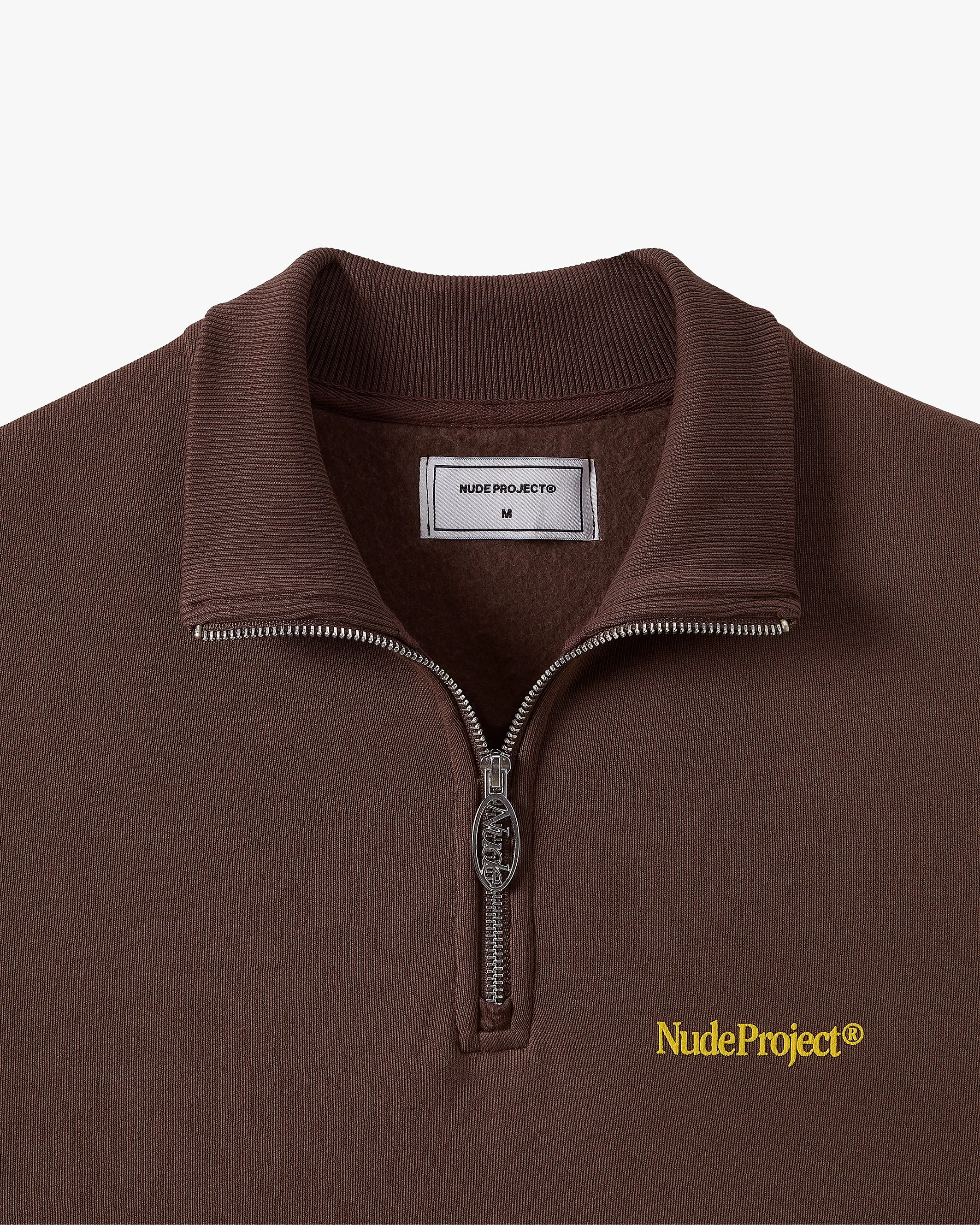 ORIGINS QUARTER ZIP BROWN