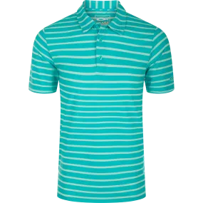 Performance Stretch Striped Short Sleeve Polo