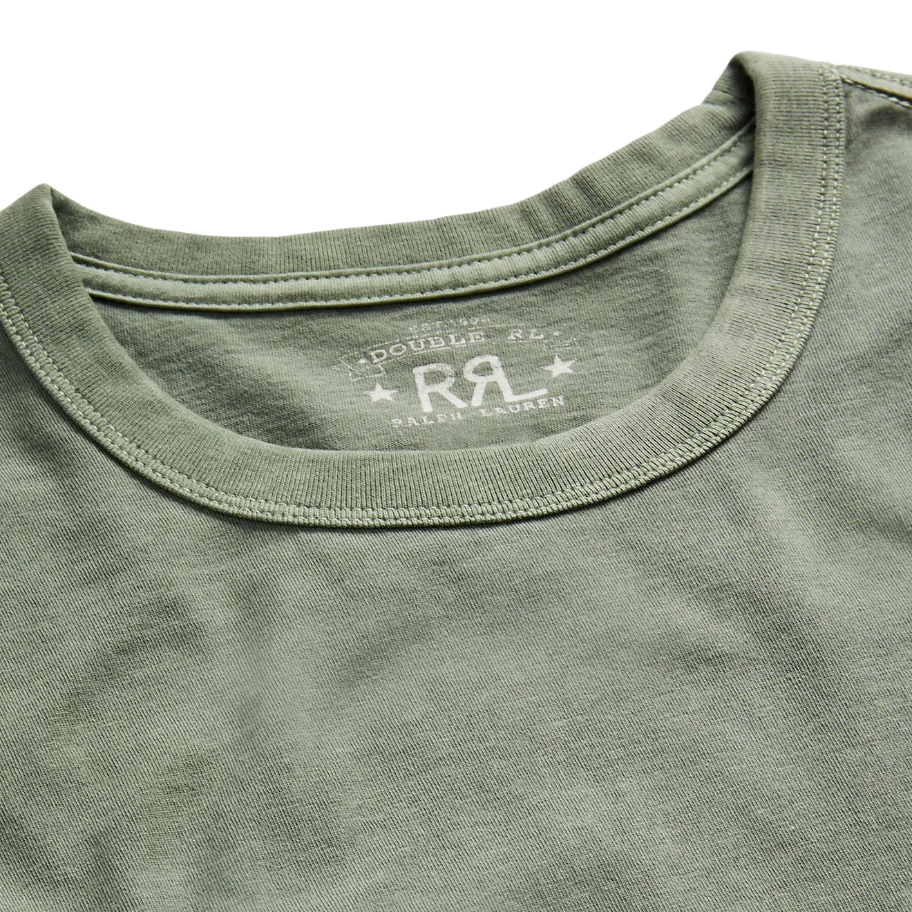 RRL by Ralph Lauren Garment-Dyed Crewneck T-Shirt Forest Green