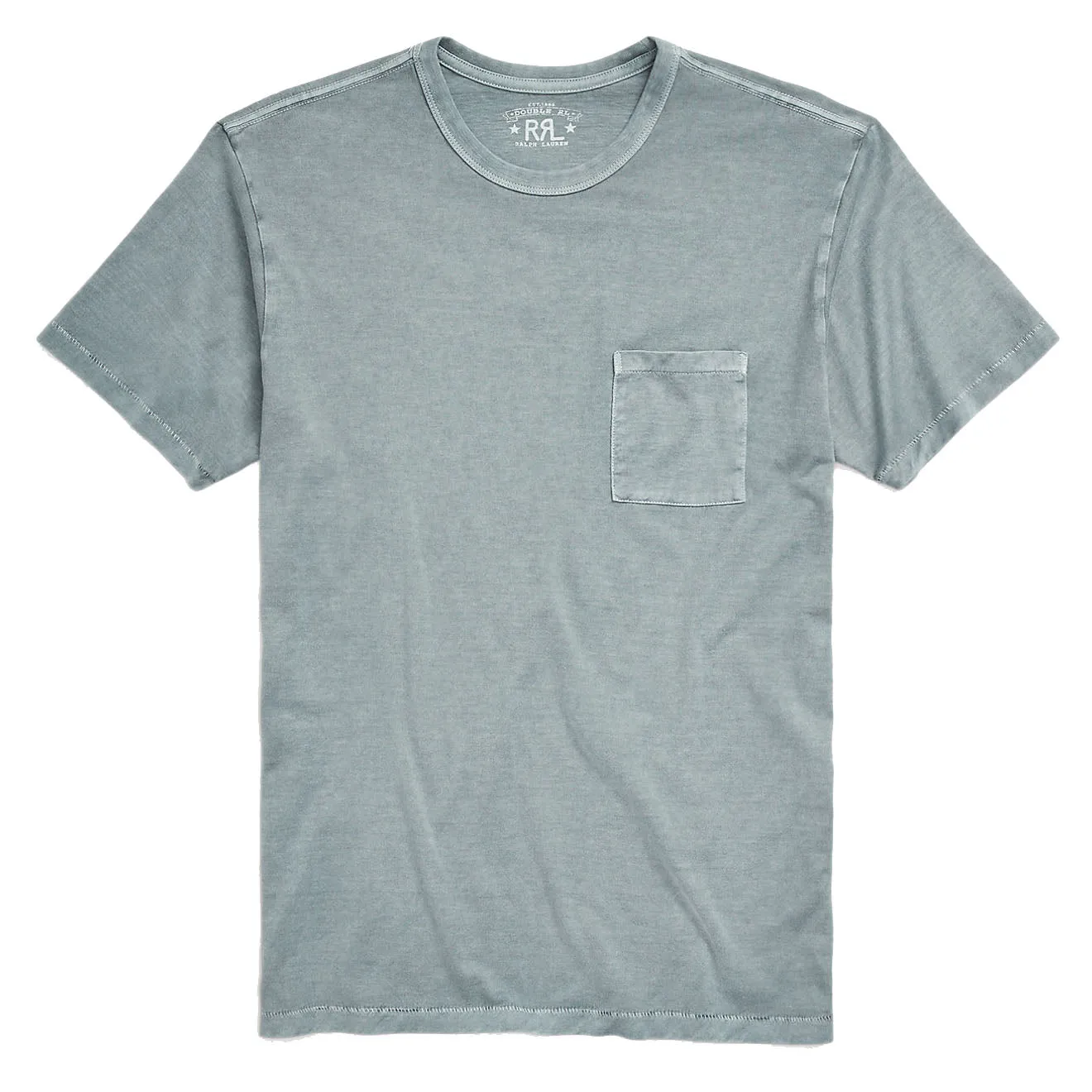 RRL by Ralph Lauren Garment-Dyed Pocket T-Shirt Sea Green