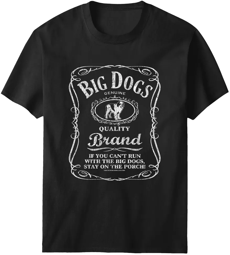 Run With The Big Dogs Label T-Shirt