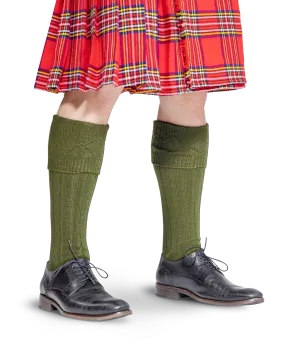 Scottish Kilt Hose - Military Green