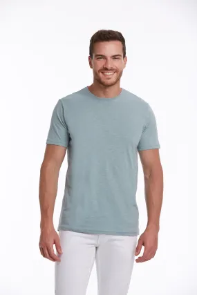 Slim Fit Basic Cotton Mint Crew Neck T-Shirt