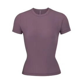 SOFT LOUNGE BABY TEE | PLUM