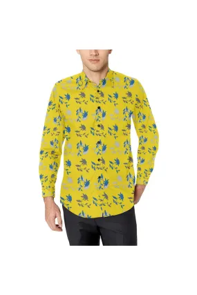 Sunny Meadows Men's All Over Print Casual Dress Shirt