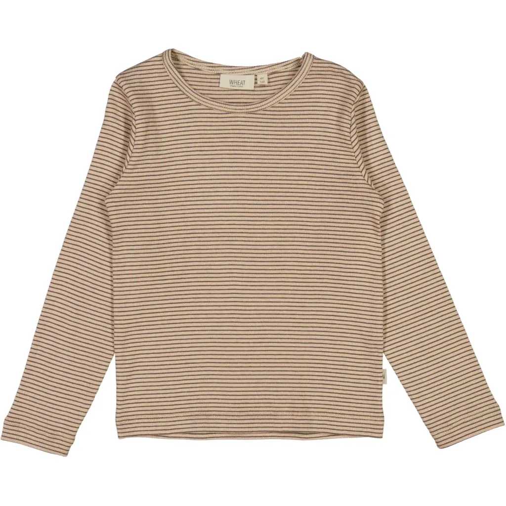 T-Shirt Nor LS - affogato stripe