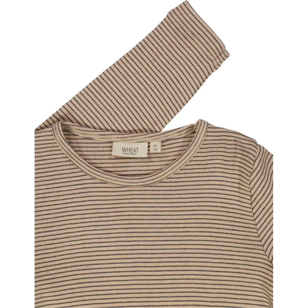 T-Shirt Nor LS - affogato stripe