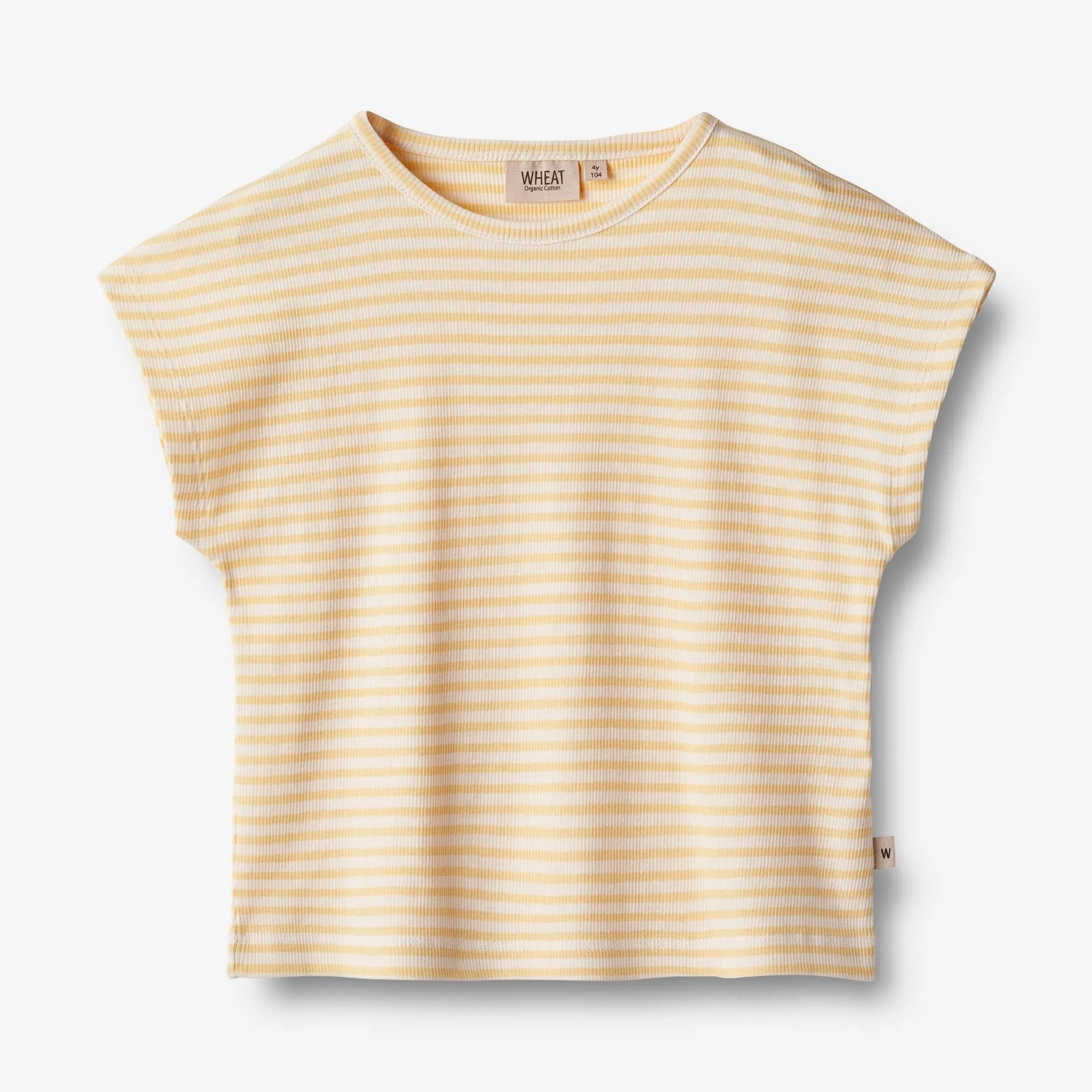 T-Shirt S/S Bette - pale apricot stripe