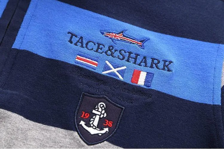 Tace & Shark Brand Polo Shirts Long Sleeves T-Shirt