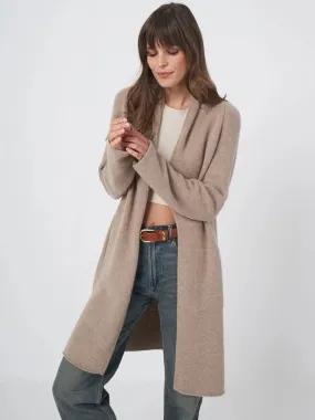 Taupe Luxurious Cashmere Cardigan