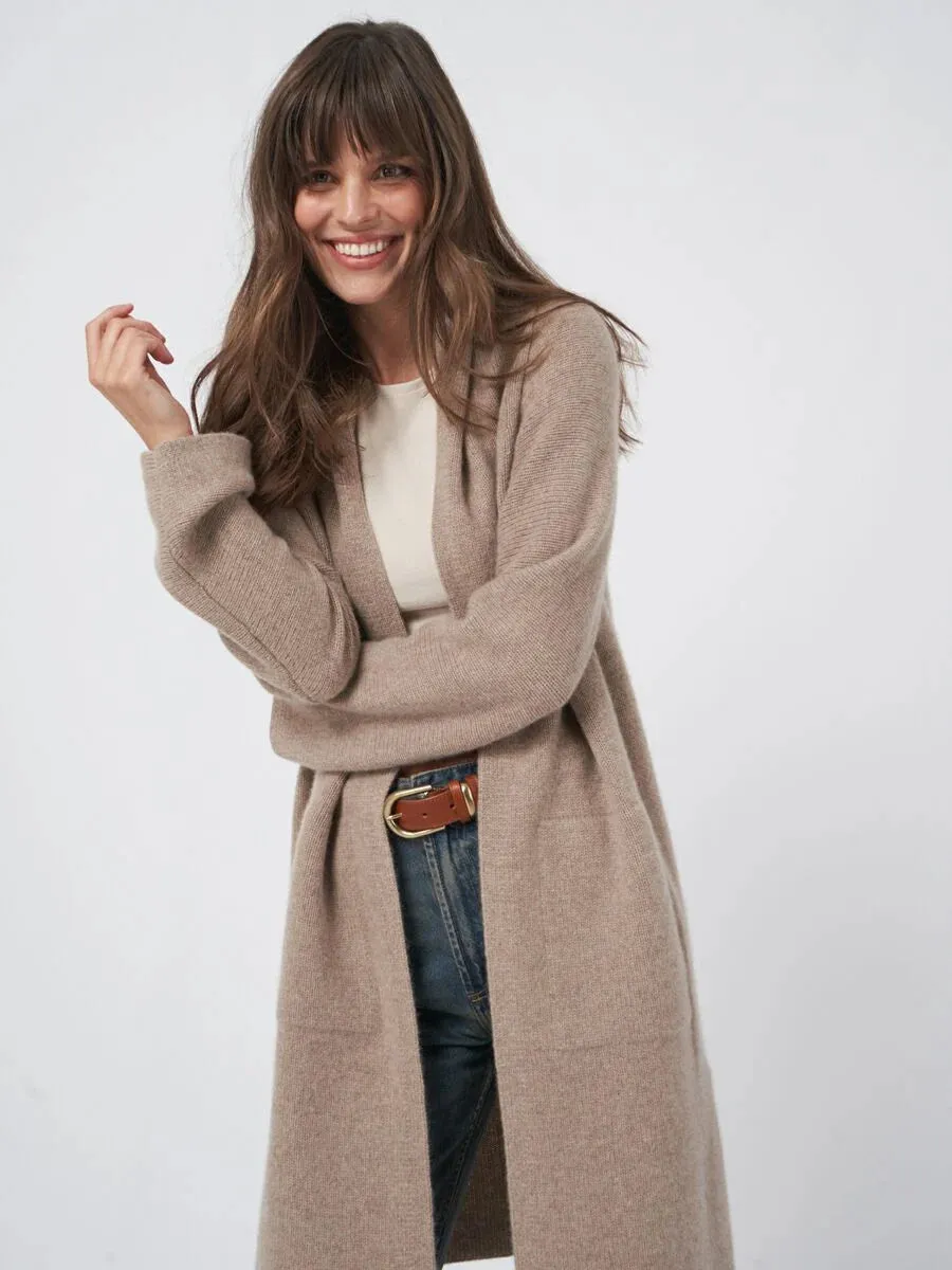 Taupe Luxurious Cashmere Cardigan