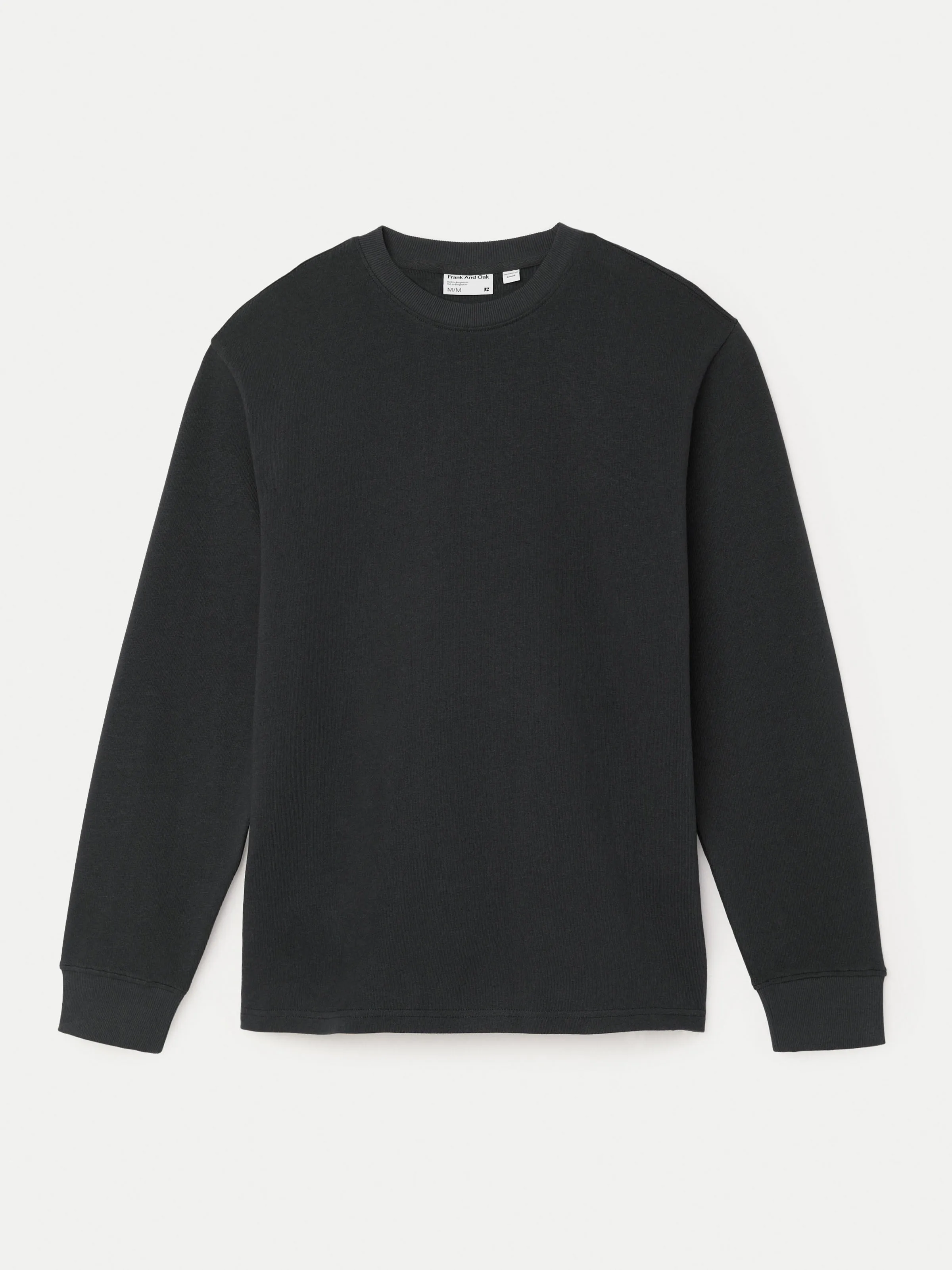 The Long Sleeve T-Shirt in Washed Black