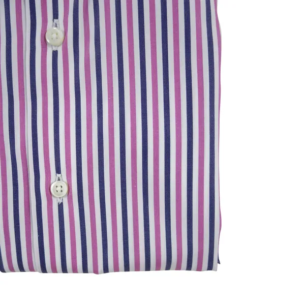 The White Collar Dress Shirt | Pink Stripe