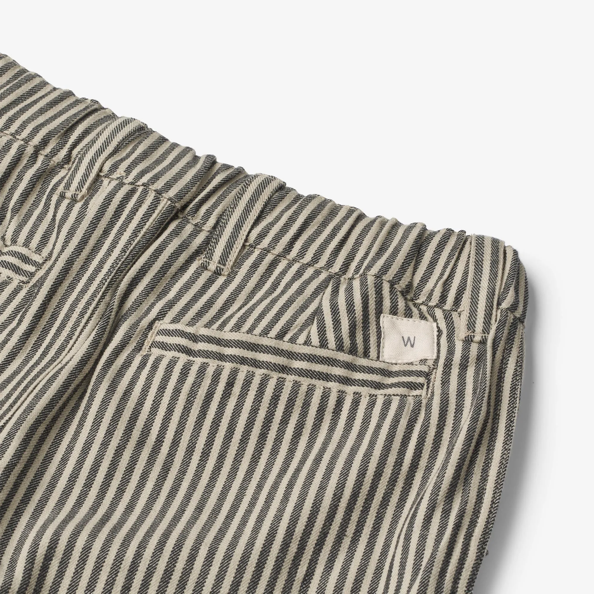 Trousers Egon - black coal stripe