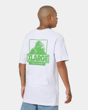 XLARGE 91 Text T-Shirt Snow Marle/Green