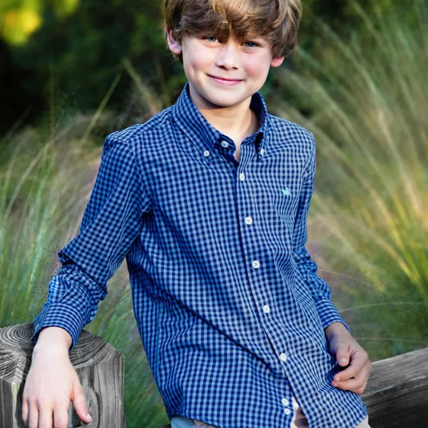 Youth Memphis Gingham Dress Shirt